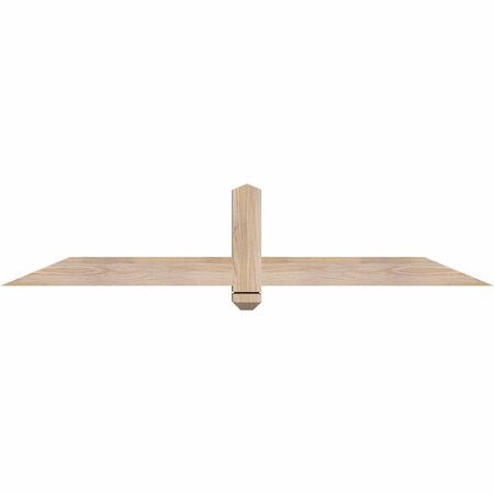 Ekena Millwork Eugene Smooth Timber Gable Bracket, Douglas Fir, 60"W x 12"H x 3 1/2"D x 3 1/2"F, 5/12 Pitch GBW060X12X0404EUG00SDF